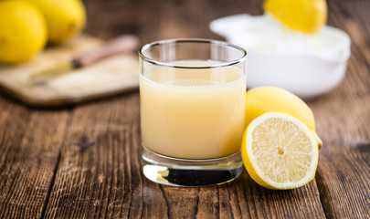 Fresh made Lemon Juice