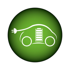 eco friendly car icon image vector illustration design 