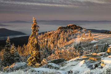 Sonnenaufgang auf dem Großen Arber