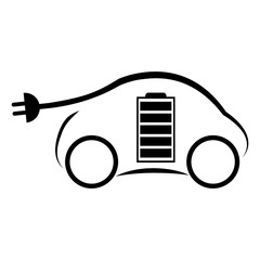 eco friendly car icon image vector illustration design 