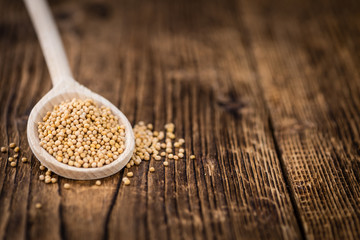 Portion of Seeds (Mustard) (selective focus)