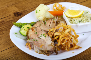 Czech cuisine - roasted pork