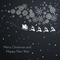 Merry Christmas! Christmas background. Happy Christmas companions.. Vector illustration.