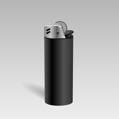 Template for advertising and corporate identity black lighter bl