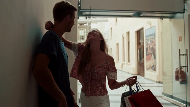 Cute, young couple enjoying the summer time