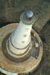 Aerial view, historical lighthouse of Cordouan, Gironde estuary