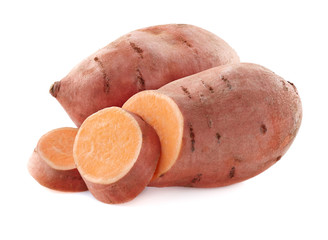Sweet potato in closeup
