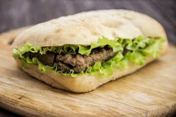 beef ciabatta sandwich