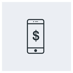 Mobile banking icon