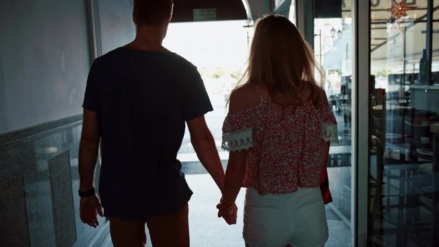 Cute, young couple enjoying the summer time
