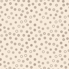 Gears icons seamless pattern, tiling ornament. Vector illustration