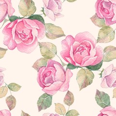 Floral branch. Watercolor seamless pattern 12