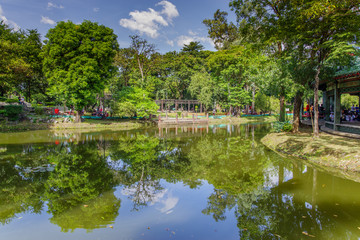 Fototapeta na wymiar Chinese garden at Rizal Park ,Manila , Philippines
