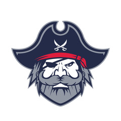 Pirate head mascot