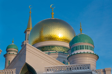 Domes of the Cathedral Mosque in Moscow