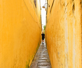 Tourist in Hoi An ancient town