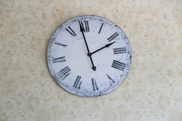 clock on wall