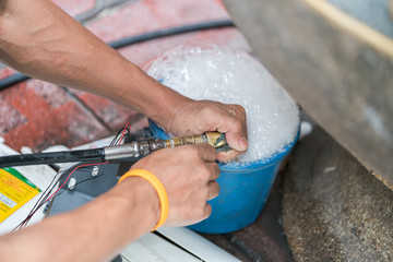 air conditioner part cleaning
