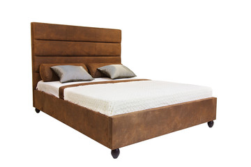 Bed isolated on white.