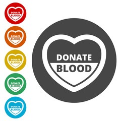 Fototapeta na wymiar Blood Donation Icon 