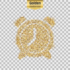 Gold glitter vector object