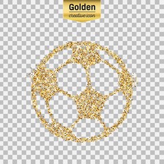 Gold glitter vector object
