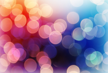 Fototapeta premium Abstract blue bokeh Christmas background. Modern simple flat sign. Trendy boheh decoration symbol for website design, Can be used bokeh background. Design for Christmas internet bokeh concept.