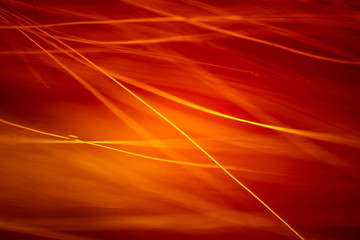 Abstract macro of fur in red tones. Shallow depth of field, artistic colors, decorative look.