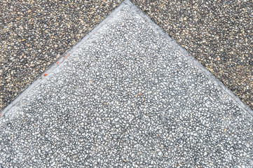 Closeup surface stone pattern at old stone floor in the park textured background