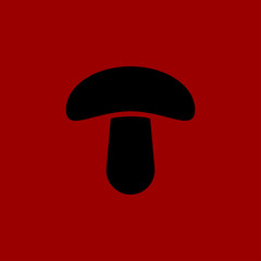 mushroom icon. flat design