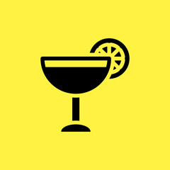 cocktail icon. flat design