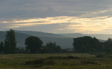 beautiful sky at sunset
