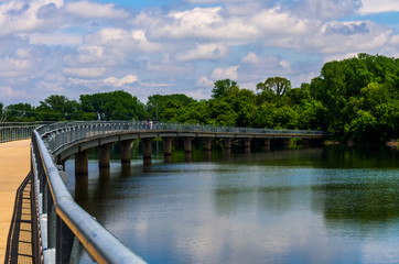 Bridge over a lake