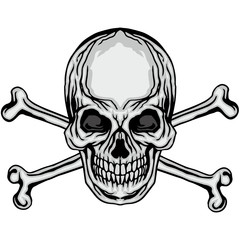  grunge skull coat of arms