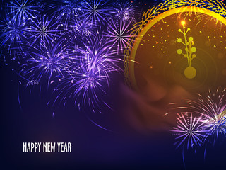 Happy New Year celebration background.