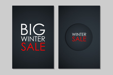 Winter Sale banners. Special offer. Banners for business, promotion and advertising. Vector illustration.