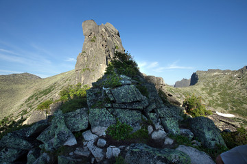 Pass Tale in the mountains Ergaki of the Western Sayan