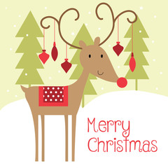 merry christmas reindeer