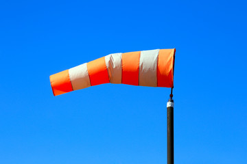 windsock against the sky