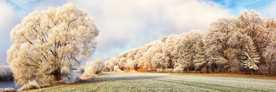 Winter Landscape Panorama, Germany