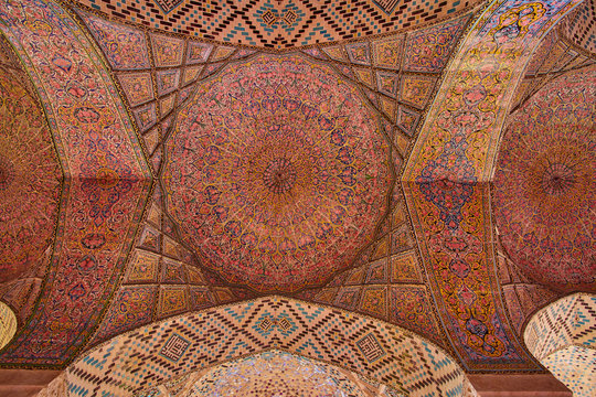 Nasir al-Mulk Mosque in Shiraz city