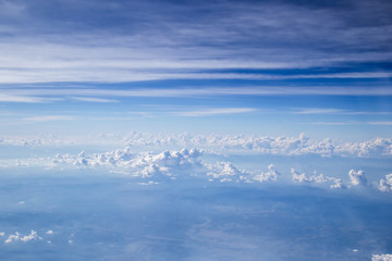 On the cloud in the sky softly focus