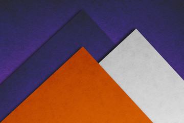Material design wallpaper. Real paper texture. Purple, orange and gray
