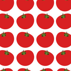 silhouette colorful pattern with tomatos vegetable vector illustration