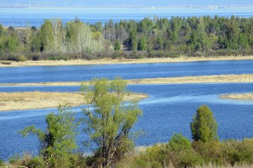 spring day on the river