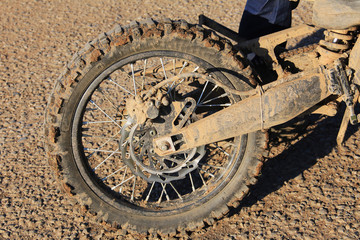 Fototapeta na wymiar wheel motorcycle