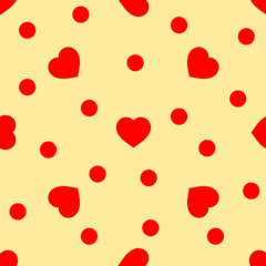 Heart seamless pattern