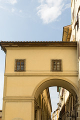 Alleyway in Florence with great Italian Architecture