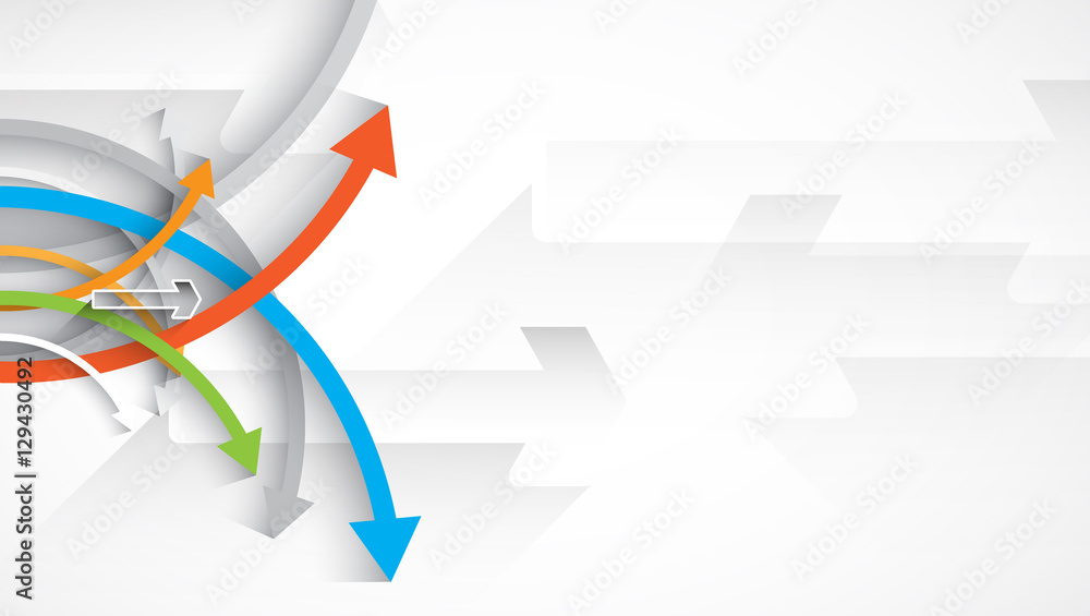 Aufkleber flow of arrows. imagination of business or technology process. vector futuristic background with gre
