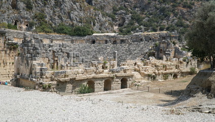 Fototapeta na wymiar Myra Ancient city in Demre, Antalya - Turkey